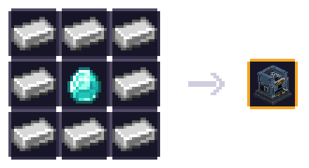 ⚙ ʙʀᴏʏᴇᴜʀ — 8 × lingot de fer, 1 × diamant