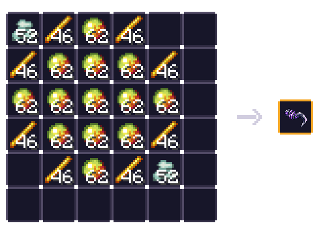 ɢʀɪꜰꜰᴇ ᴅᴇ ᴍᴀɢɴéᴛᴀʀ - ɴɪᴠᴇᴀᴜ 100 — 104 × prismarine crystals, 368 × blaze rod, 806 × magma cream