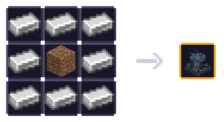 🌿 ᴄᴏᴍᴘᴏꜱᴛᴇᴜʀ — 8 × lingot de fer, 1 × terre