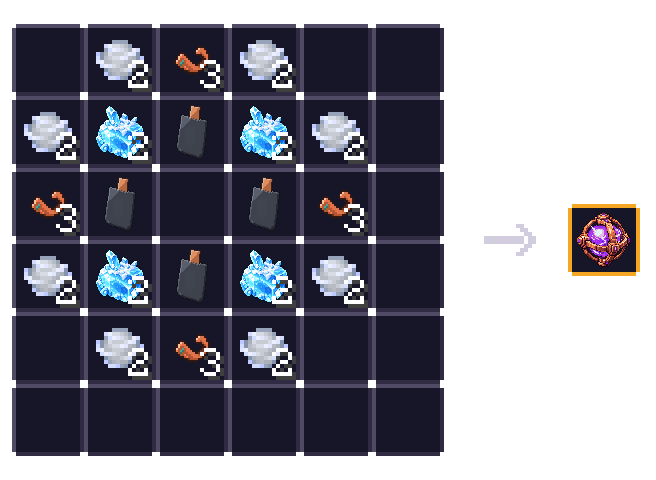 ɴᴏʏᴀᴜ ɪᴏɴɪǫᴜᴇ — 16 × wind charge, 12 × ᴘᴀʀᴛɪᴄᴜʟᴇ ᴅᴇ ᴄᴜɪᴠʀᴇ, 8 × ɢᴇʟ ᴄʀʏᴏɢéɴɪǫᴜᴇ, 4 × éʟᴇᴄᴛʀᴏᴅᴇ