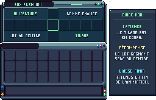 La roulette d'une box