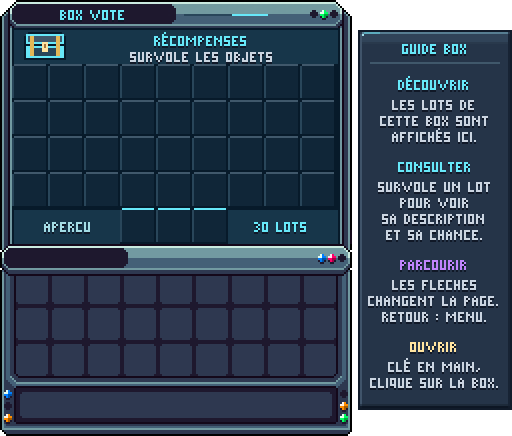 L'aperçu de la box Vote