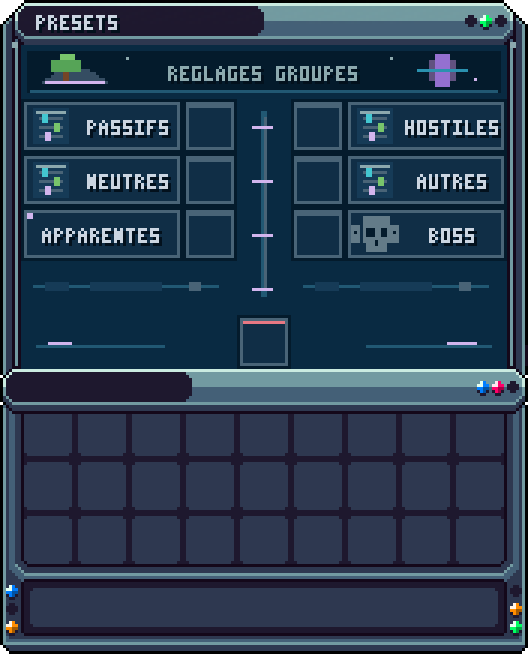 Options : presets · /is opt preset — Activer ou désactiver d'un coup les créatures passives, hostiles, neutres…