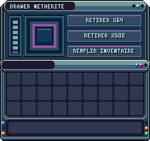 Drawer en netherite · clic droit sur le drawer — Drawer palier netherite (le plus grand).