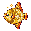 Poisson-lune doré