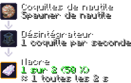 nacre — désintégrateur : coquille de nautile 50 %